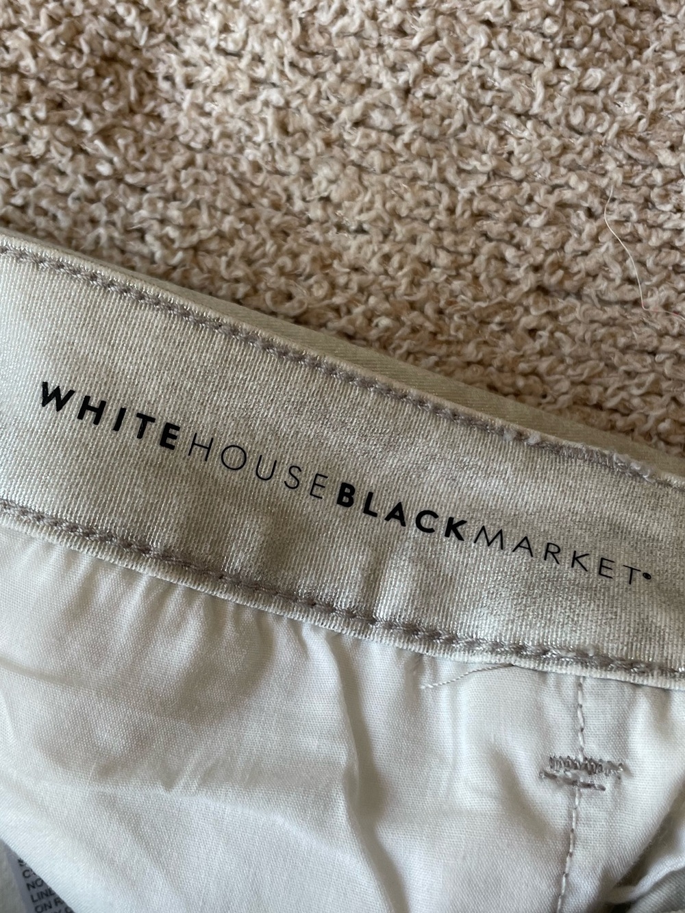 White House Black Market Metallic Skinny Ankle Jeans - Size 0 - Picture 3 of 5